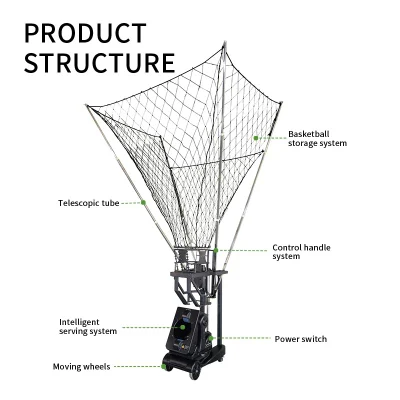 Prezzo di fabbrica in grande sconto K1800 Basketball Shooting Machine utilizzando Per la formazione e l&prime;abbinamento con la funzione multifunzione