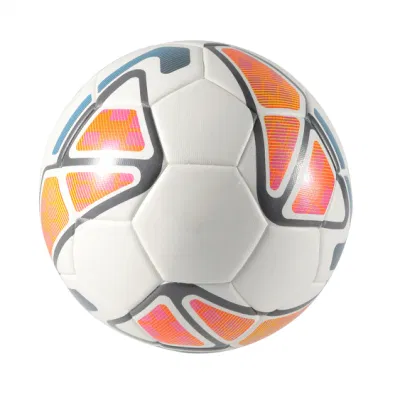 Pallone da calcio e calcio professionale con cuciture a macchina e copertina in pelle sintetica con logo personalizzato