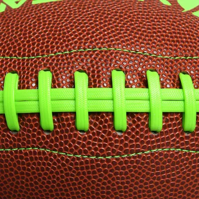Palla di rugby americana da calcio in pelle PU per l&prime;allenamento