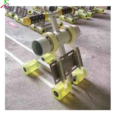 Macchina per marcatura a croce Line Zebra facile da usare linea retta Radian Attrezzatura di garage con ruote in gomma regolabile