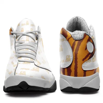 Moda Sneakers sportivi personalizzati per uomini traspirante ultimo grande gioventù Scarpe da passeggio Boys Trail Black White Tiger Print