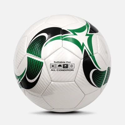 Nuovo prodotto durevole palla da calcio in pelle PVC in sfusa