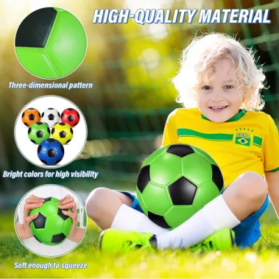 Big PU stress Football Football Football palla da calcio materiale solido per interni Palla di gioco morbida