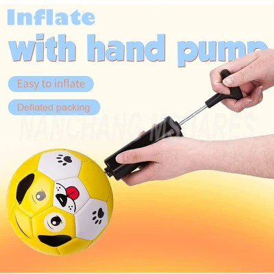 Palla da calcio a giocattolo piccolo gonfiabile in PVC lucido a buon mercato misura 3