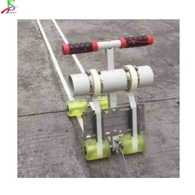 Macchina per marcatura a croce Line Zebra facile da usare linea retta Radian Attrezzatura di garage con ruote in gomma regolabile