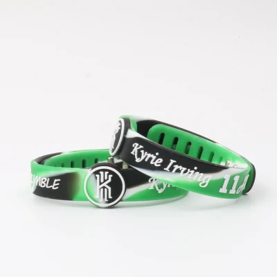 Cinturino da polso in silicone sportivo personalizzato in gomma colorata e personalizzato NBA Basketball