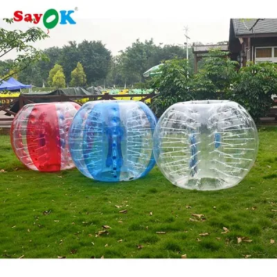 Sayok Funny PVC gigante gonfiabile Ball Bumper adulti Pallone da calcio Ball Bubble Ball Bumper Zorb Ball con colore Punti
