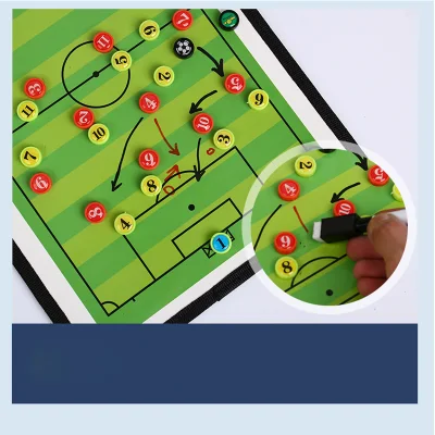 All&prime;ingrosso magnetico Soccer Tactic Board Dry Erase Marker, gomma, pieghevole e portatile Calcio Coaching Board Tool
