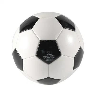 Pallone da calcio e calcio professionale con cuciture a macchina e copertina in pelle sintetica con logo personalizzato