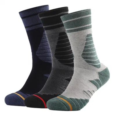 Factory Wholesale Custom Logo uomo Sports Basketball Socks cotone assorbente il sudore Calze