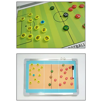 Commercio all&prime;ingrosso Calcio Coaching Tactical Board, portatile magnetico Calcio Coach Blackboard dono addestramento Assistente attrezzatura Kit