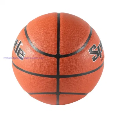 Basketball in pelle PU laminata misura ufficiale
