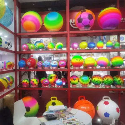 Toy Football Rainbow Ball Line Roto PVC stampaggio gomma Macchina