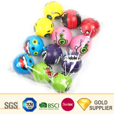 Vendita all&prime;ingrosso Bulk Custom Logo Soft PU espanso Anti personalizzato Adulti Brain Round Squeeze Reliever Calcio Kid Medical Vent Toy Palla di stress per regalo promozionale