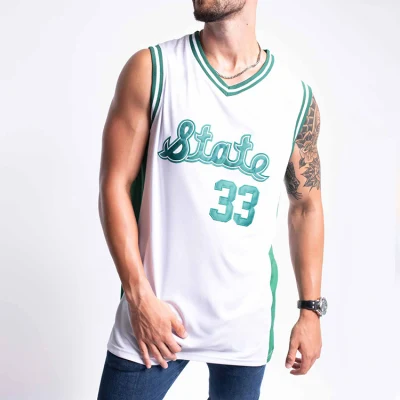 Maglia da basket della squadra all&prime;ingrosso sublimazione personalizzata Ricamo maglia da basket maschile