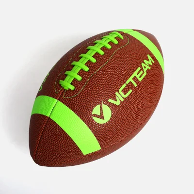 Palla di rugby americana da calcio in pelle PU per l&prime;allenamento