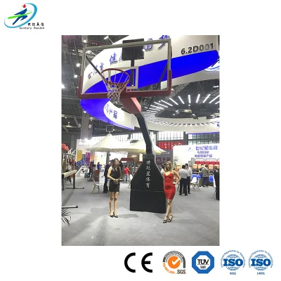 Century Star Basketball Equipment Produttore Bambini sollevamento Pallacanestro Hoop Round Supporto da basket con base a tubo e scatola concava