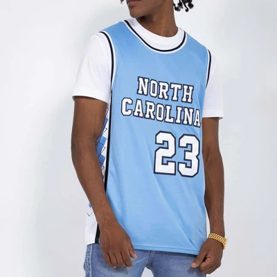 Maglia da basket della squadra all&prime;ingrosso sublimazione personalizzata Ricamo maglia da basket maschile