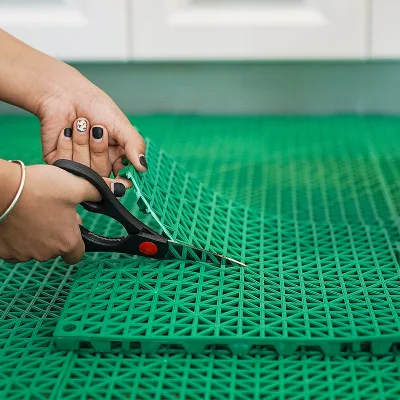 Esterno PP Interlocking Basket Court Flooring pavimento in plastica Tile