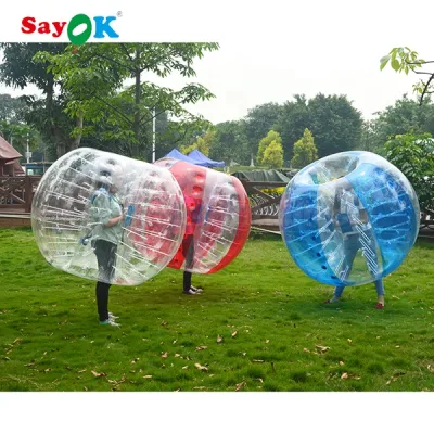 Sayok Funny PVC gigante gonfiabile Ball Bumper adulti Pallone da calcio Ball Bubble Ball Bumper Zorb Ball con colore Punti