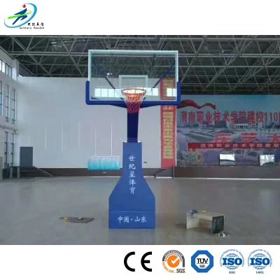 Century Star Basketball Equipment Produttore Bambini sollevamento Pallacanestro Hoop Round Supporto da basket con base a tubo e scatola concava