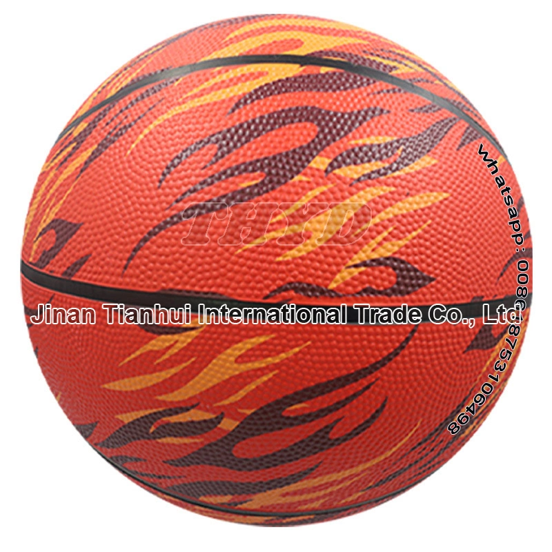 Hot Sale Customize Design Size 3 4 5 6 7 Rubber Basketball