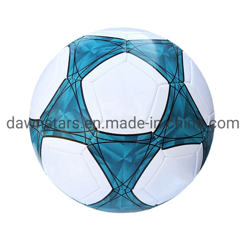 China Wholesale Factory Custom Logo Size 5 PVC Football Machine Stitched Training Ball