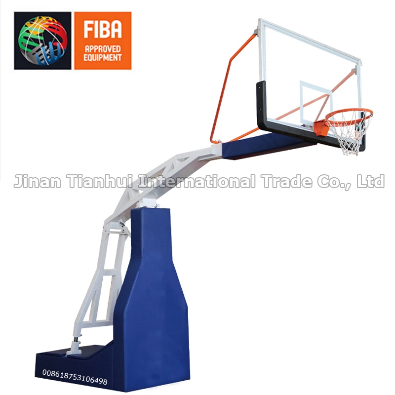 Fiba Standard Professional Competition Electric Folding Basketball Stand