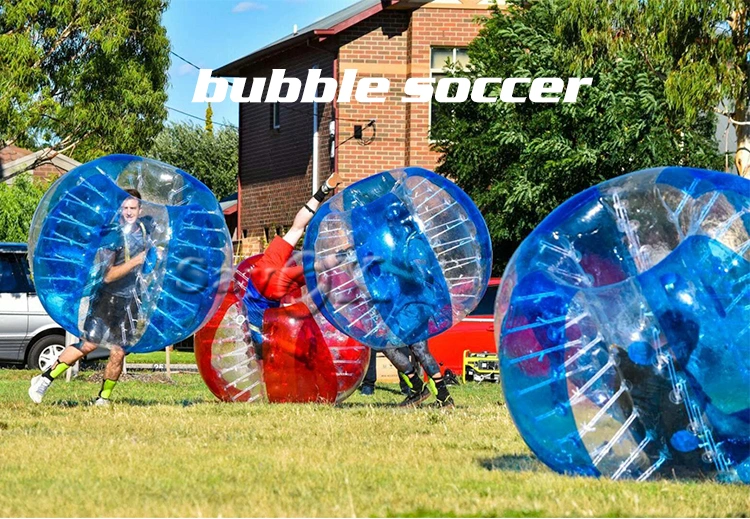 Sayok Funny PVC Giant Inflatable Bumper Ball for Adults Bubble Football Soccer Ball Bubble Ball Bumper Zorb Ball with Colored Dots