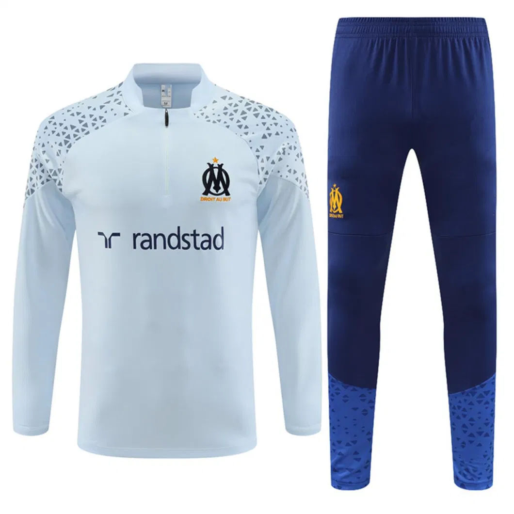 2324 Jerseys Kits Marseille Soccer Team Training Uniform Wholesale Customize Jerseys Trousers