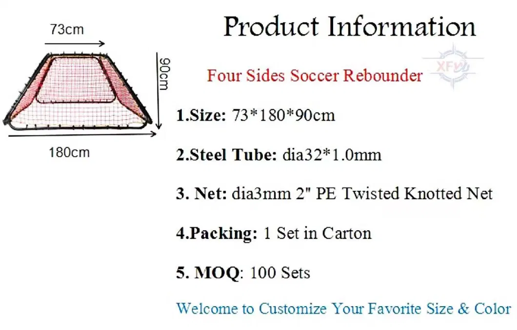 Durable Soccer Football Goal Nets Sports Toys for Goalkeeper Speed Agility Training