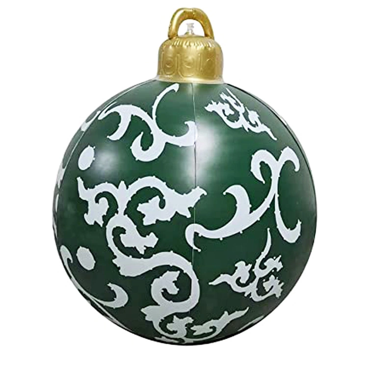 Xmas Blow up Ball Decorations Giant Christmas PVC Green Inflatable Ball