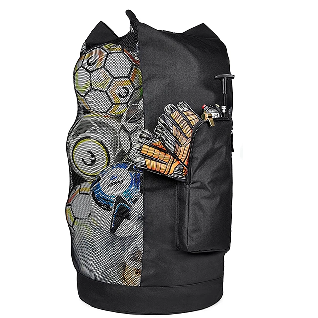 Heavy Duty Soccer Training Drawstring Mesh Equipment Ball Bag Baseball Bag Shoulder Strap Design for Sporting Accessories