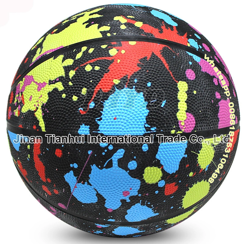 Hot Sale Customize Design Size 3 4 5 6 7 Rubber Basketball