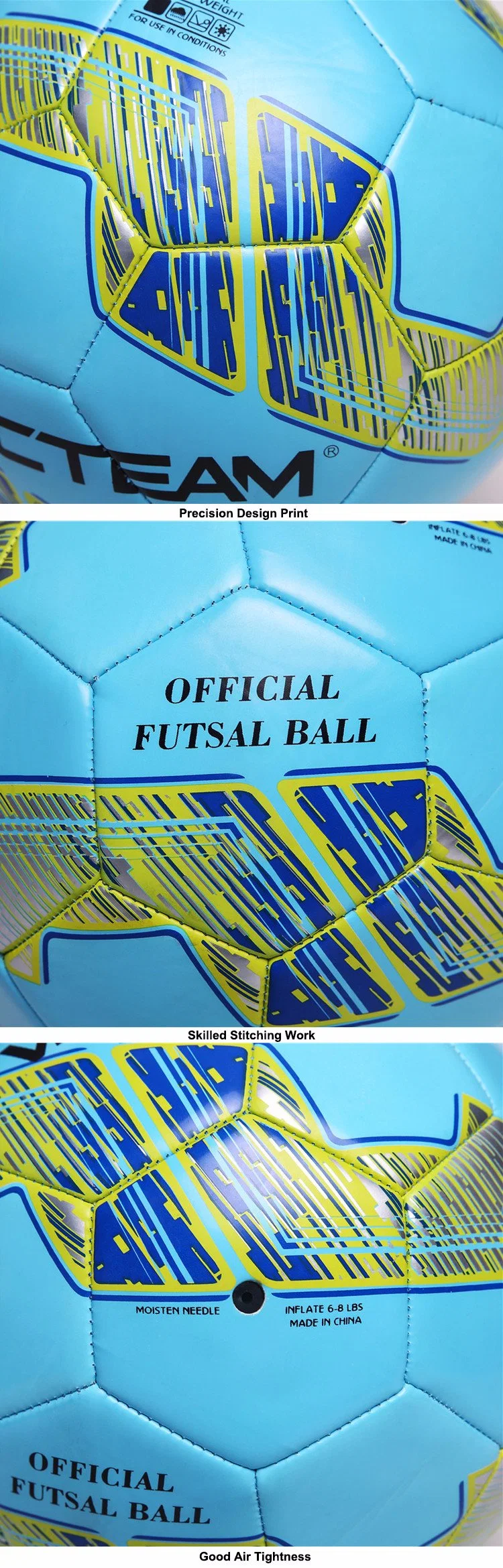 Various Size Colour Training Grade Indoor Football