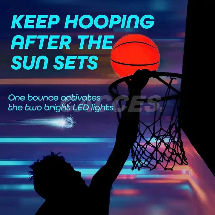 Glow in The Dark Basketball for Teen Boy - Glowing Red Basket Ball, Light up LED Toy for Night Ball Games - Sports Stuff &amp; Gadgets for Kids Age 8 Years Old up