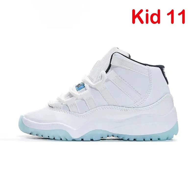 Hot 2023 Kids 11s Kid Basketball Shoes Jam Bred Youth Fashion Boys Sneakers Children Boy Girl White Athletic Toddlers Outdoor Size 28-35 Designer Shoes