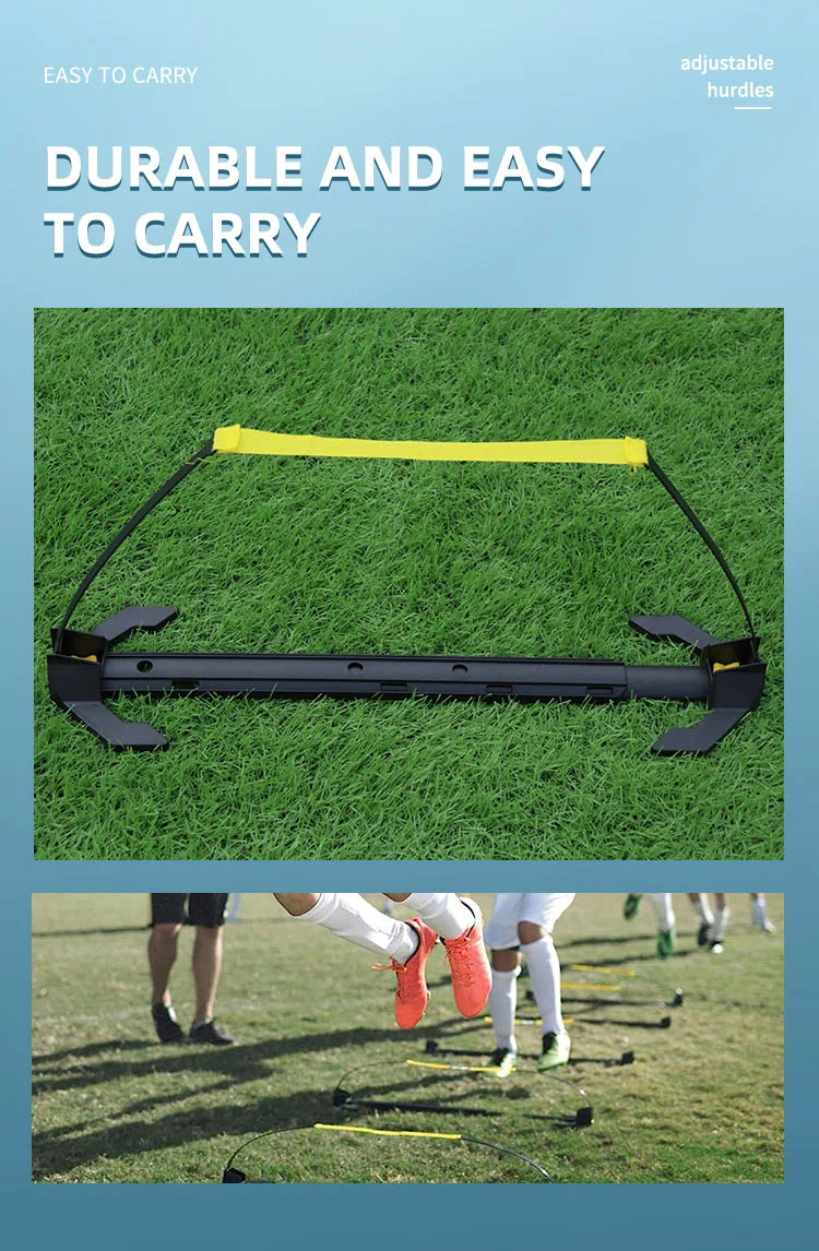 Professional Football Soccer Training Equipment Adjustable Training Fitness Agility Hurdles