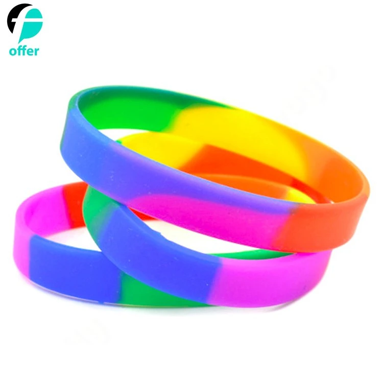 Gay Pride Wristbands Lgbt Lesbian Rainbow Wristbands Silicone Sports Rubber Bracelets