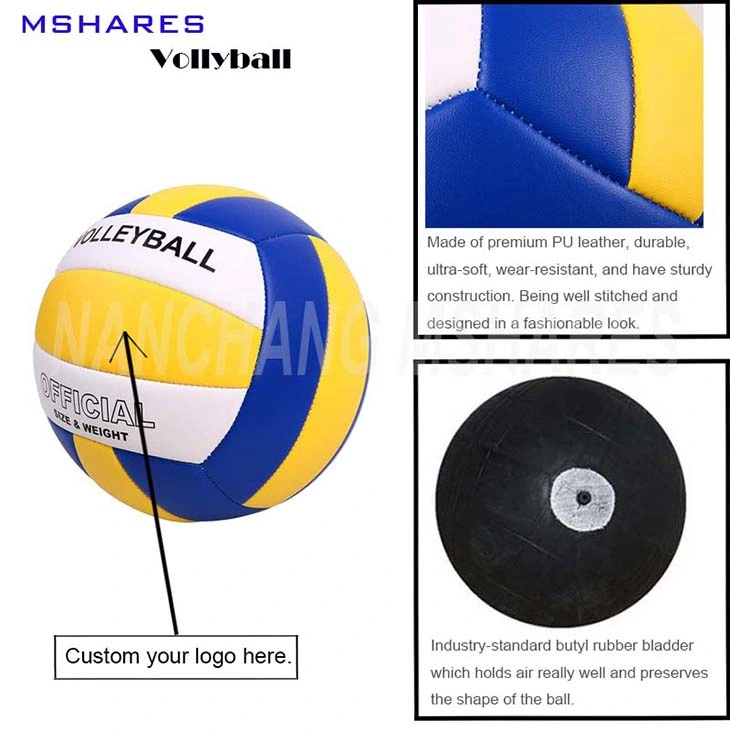 Top Quality Official Size 5 Stitching Outdoor Training PU Volleyball