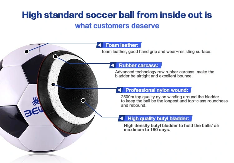 Made in China Advertising 32 Panels Size 3 Machine Stitched Soccer Ball