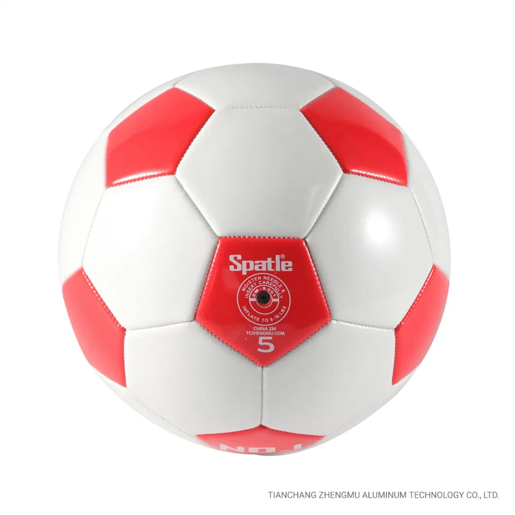 Customized Team Logo PVC Soccer Ball - Size 5 for Training