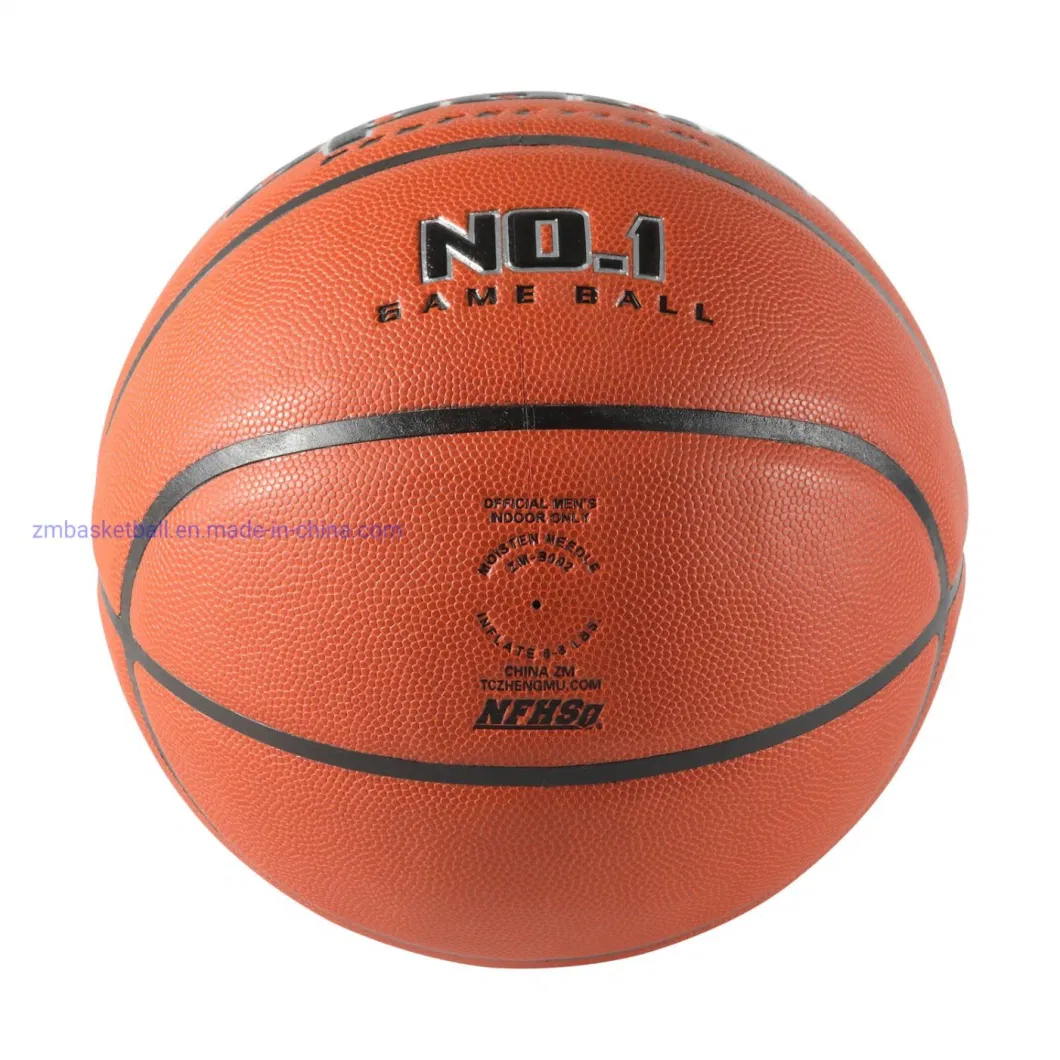 Official Size Laminated PU Leather Basketball