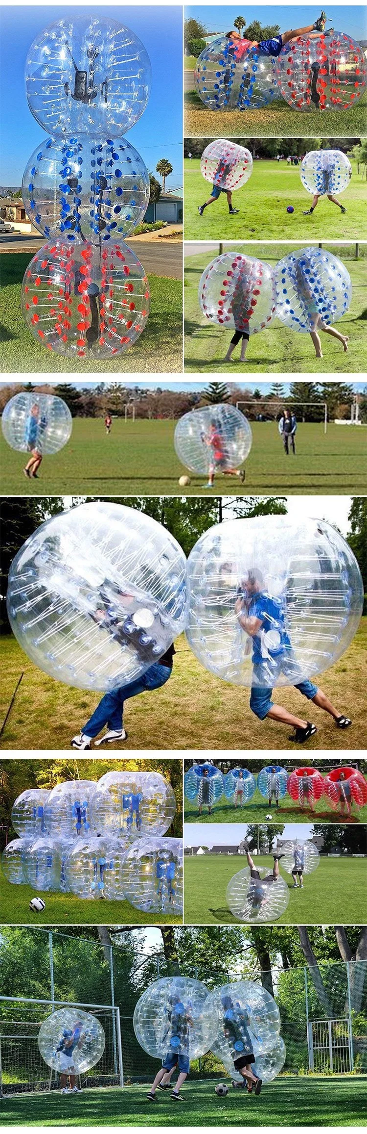 5FT Adult TPU PVC Bumper Bubble Football Soccer Gameinflatable Body Zorb Ball