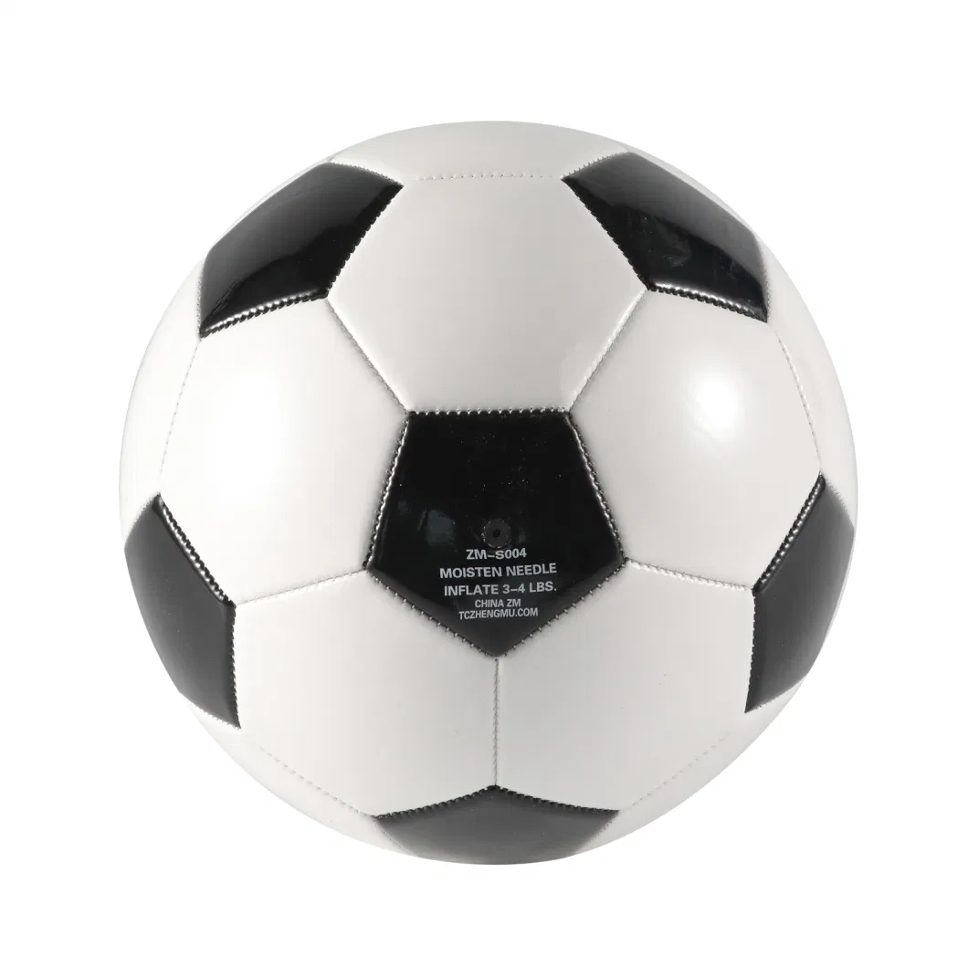 Regulation Size Football and Soccer Ball for Practice - Machine Sewn PVC Material