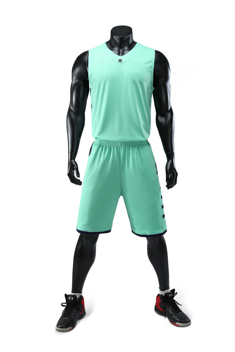 Custom Mens Club Sport Wear Breathable Dryfit 2PCS Tops and Shorts Set Black Basketball Football Uniform Jersey for Youth Boys