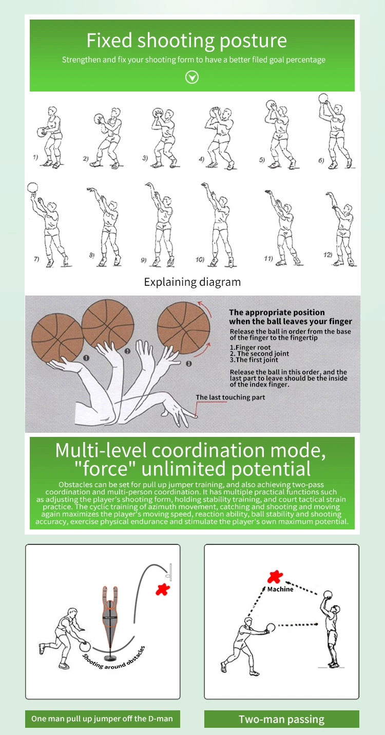 Siboasi Basketball Gun Passing Machine Equipment (K1800)