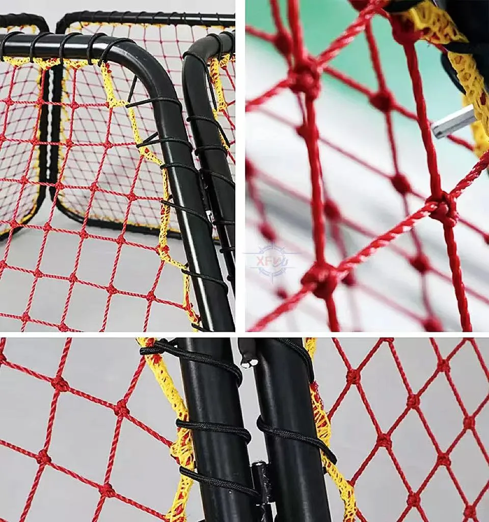 Portable Four Sides Soccer Rebound Goal Nets Football Training Equipment Endurance Agility