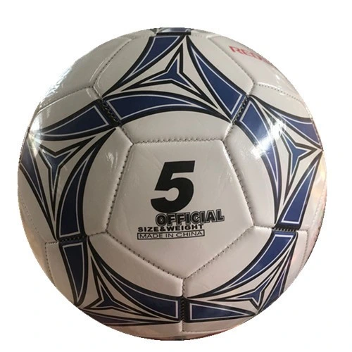 Official Size Printed Football PVC Leather Soccer Ball