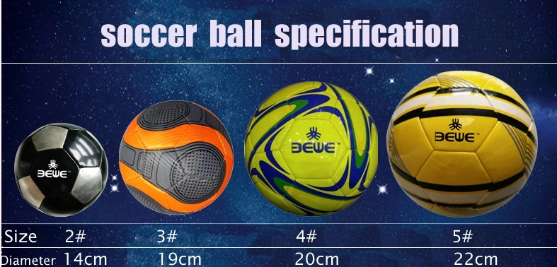 PVC Machine Stitched Size 5 Customized Promotional Soccer Ball